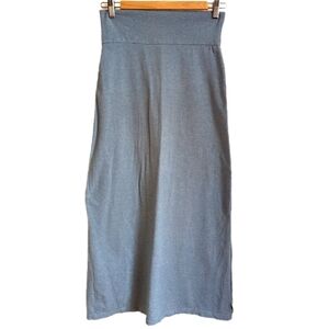 PATAGONIA Blue & White Organic Cotton Athletic Maxi Skirt Size Extra-Small